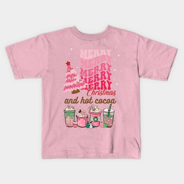 Merry Cocoa Christmas Delicacies Kids T-Shirt by DorothyPaw